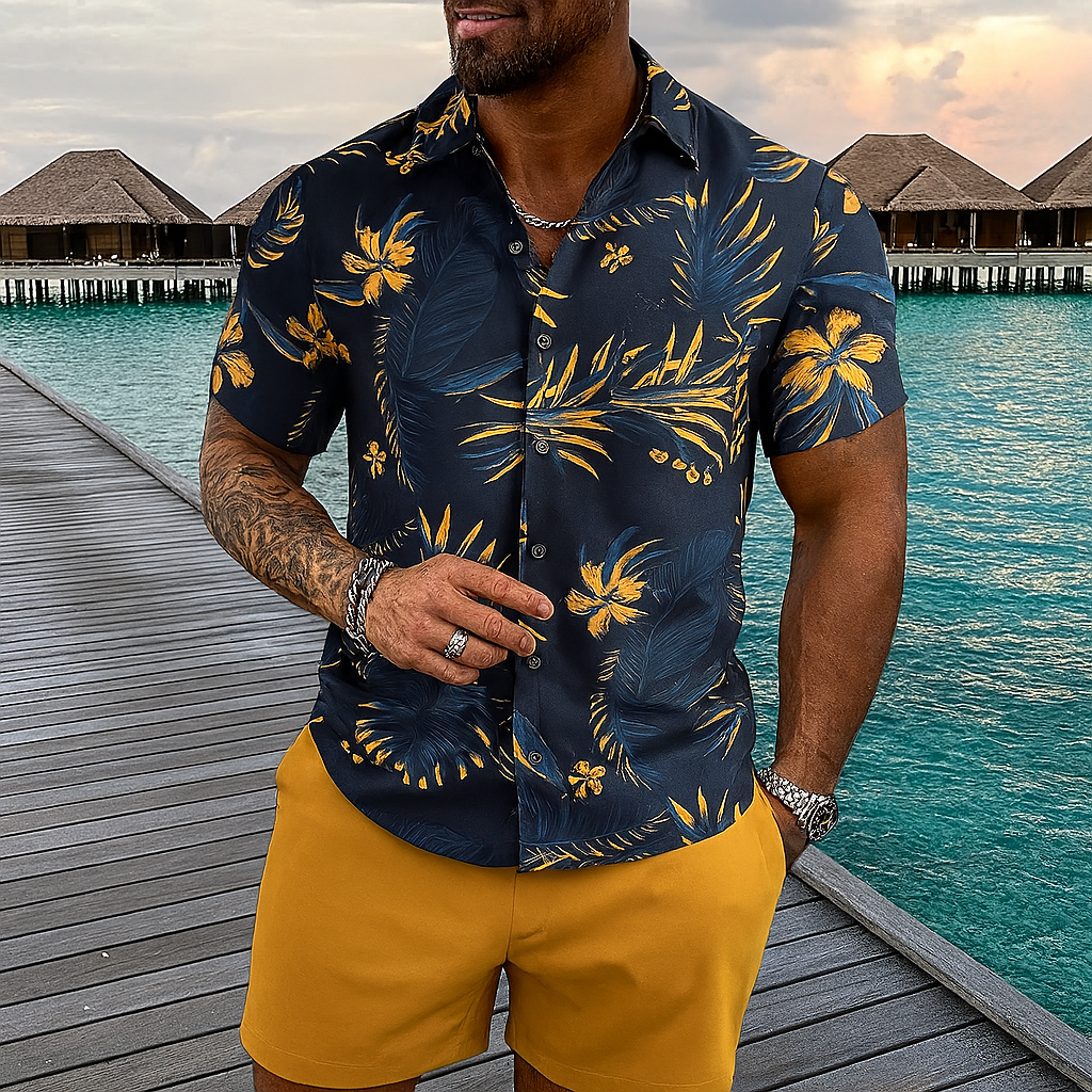 Completo da spiaggia in stile hawaiano retrò