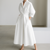 Elegante abito lungo fluido da donna