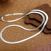 Collana con catena a lama in argento sterling