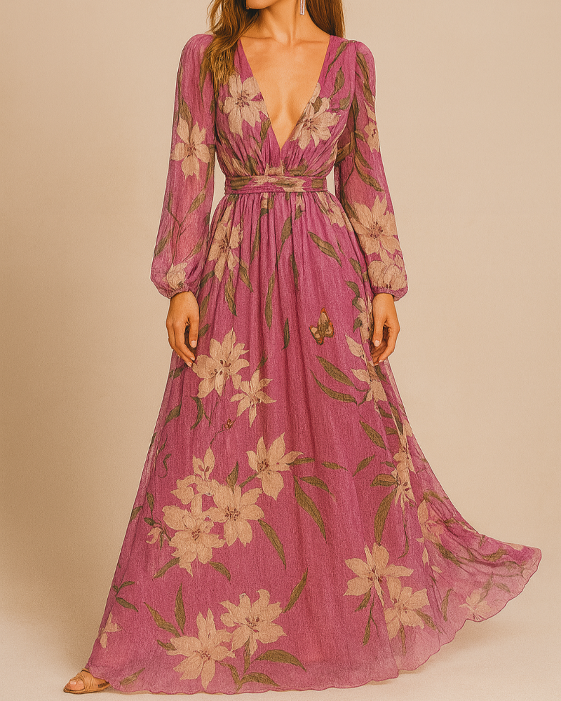 Elegante abito dalla silhouette fluida