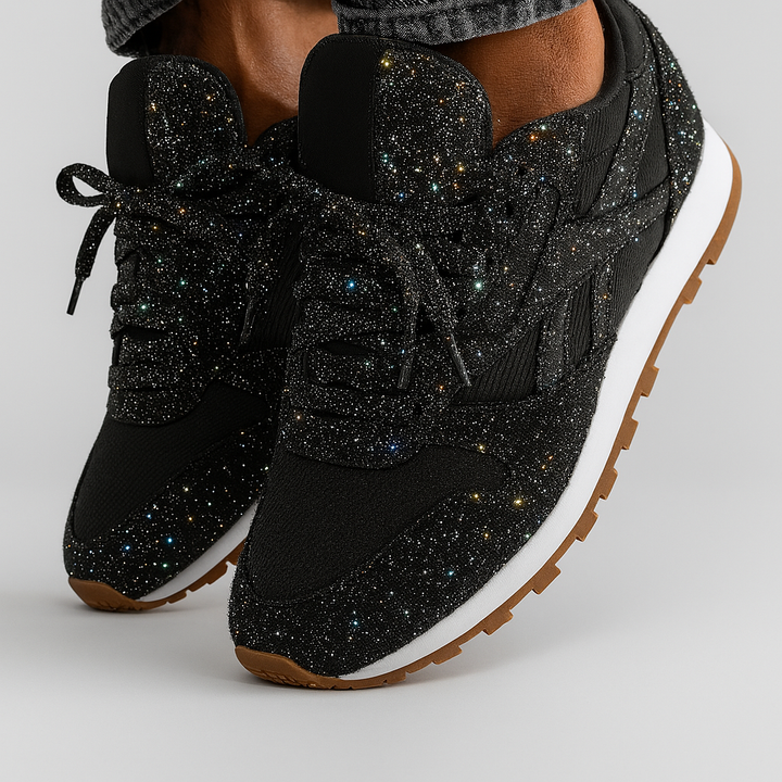 Scarpe da ginnastica glitterate da donna