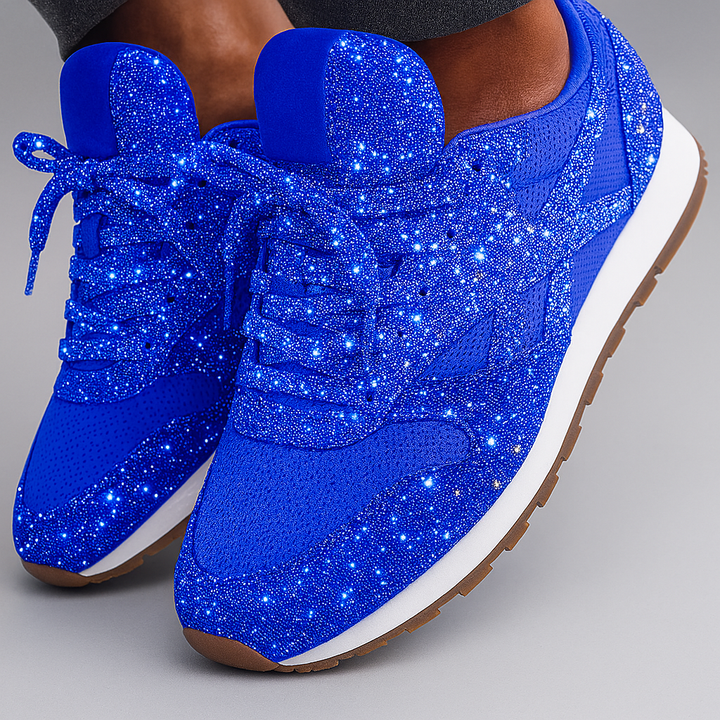 Scarpe da ginnastica glitterate da donna