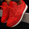 Scarpe da ginnastica glitterate da donna