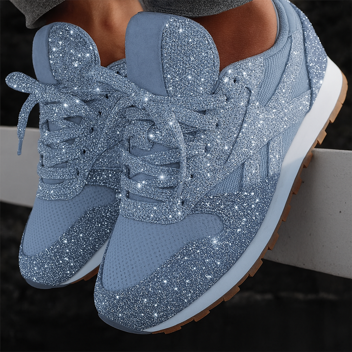 Scarpe da ginnastica glitterate da donna