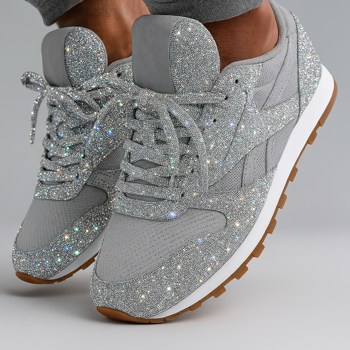 Scarpe da ginnastica glitterate da donna