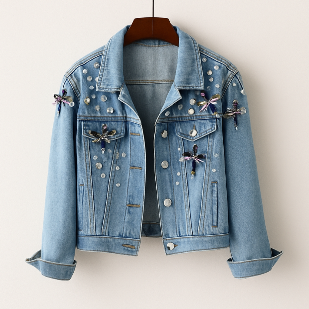 Giacca in denim accattivante da donna