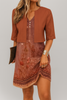 Elegante abito con gonna lunga in due pezzi