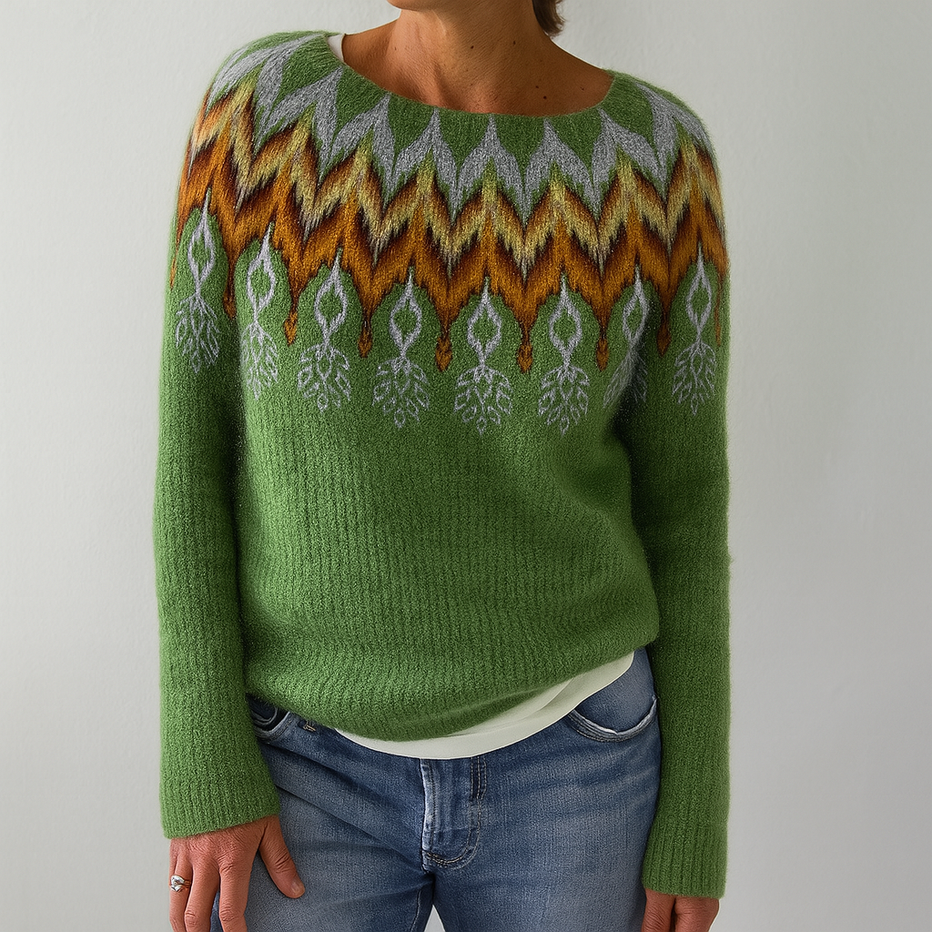 Maglione retrò a trecce da donna (pre-vendita)