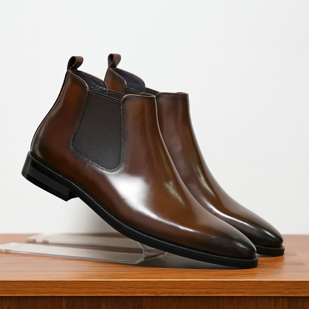 Stivaletti Chelsea in Vera Pelle
