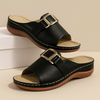 Pantofole estive con zeppa da donna