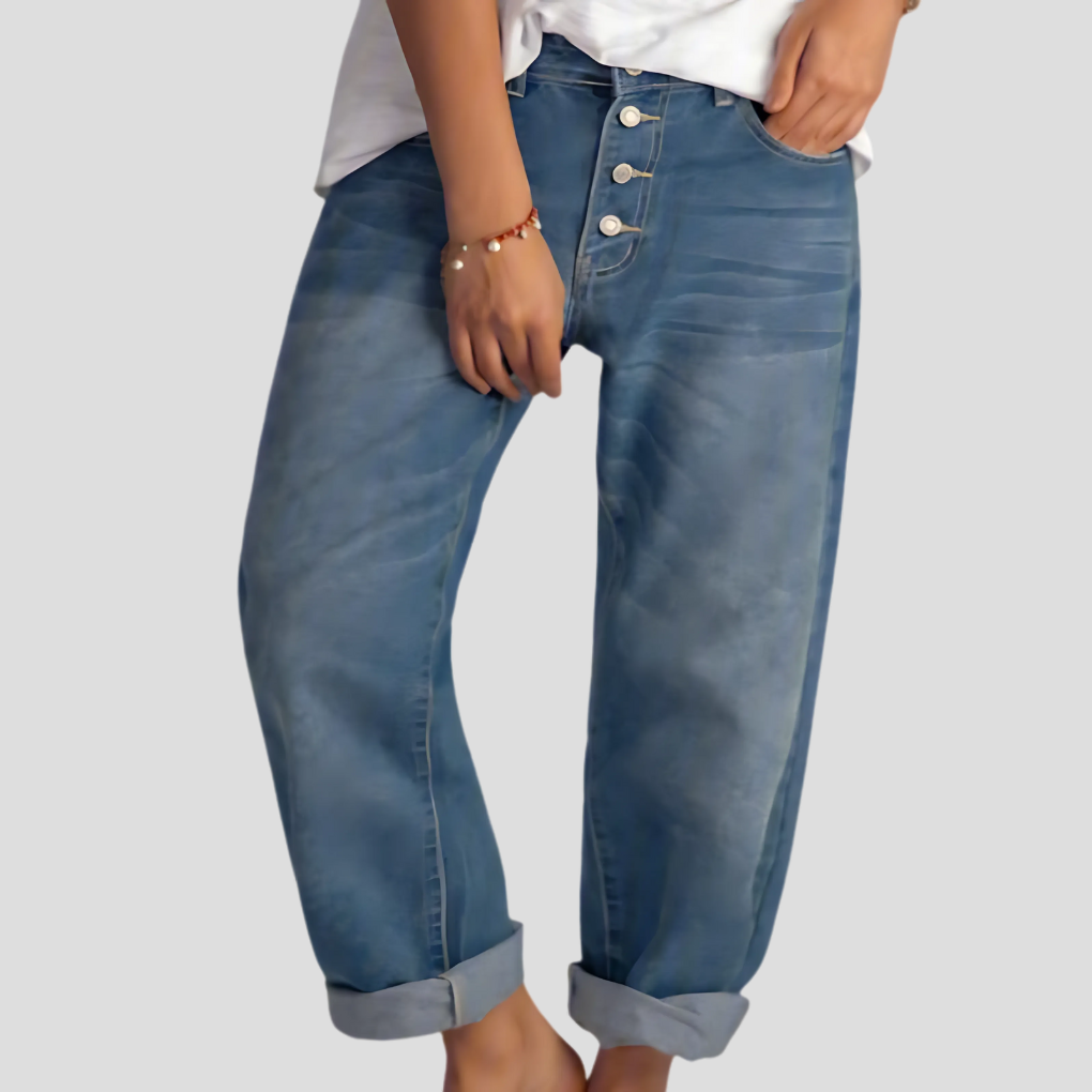 Jeans da donna a gamba larga