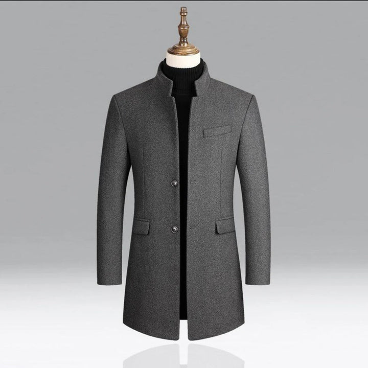 Cappotto classico elegante in lana da uomo