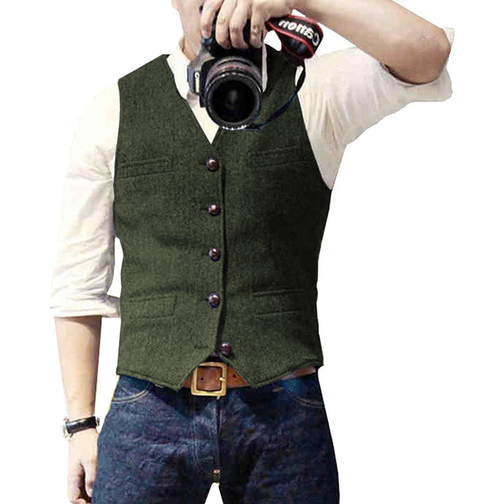 Gilet in denim da uomo