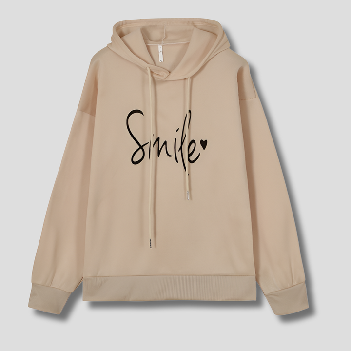Felpa con cappuccio Smile da donna