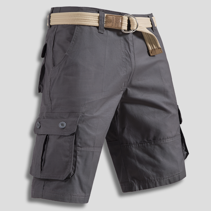 Pantaloncini cargo multitasche da uomo