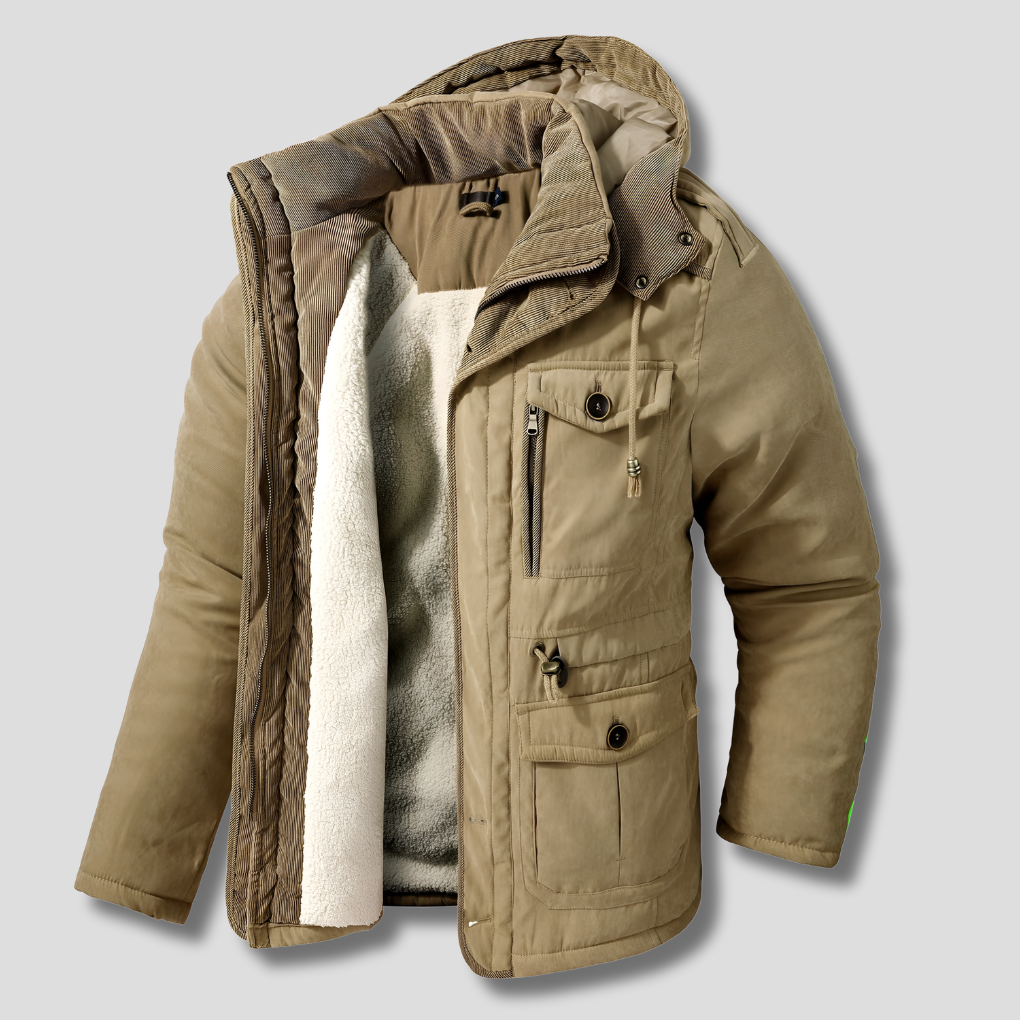 Giacca invernale multitasche da uomo