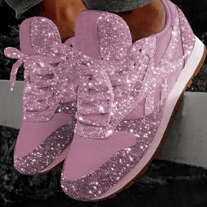 Scarpe da ginnastica glitterate da donna