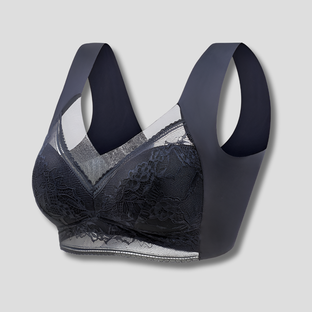 Reggiseno push-up in pizzo senza cuciture