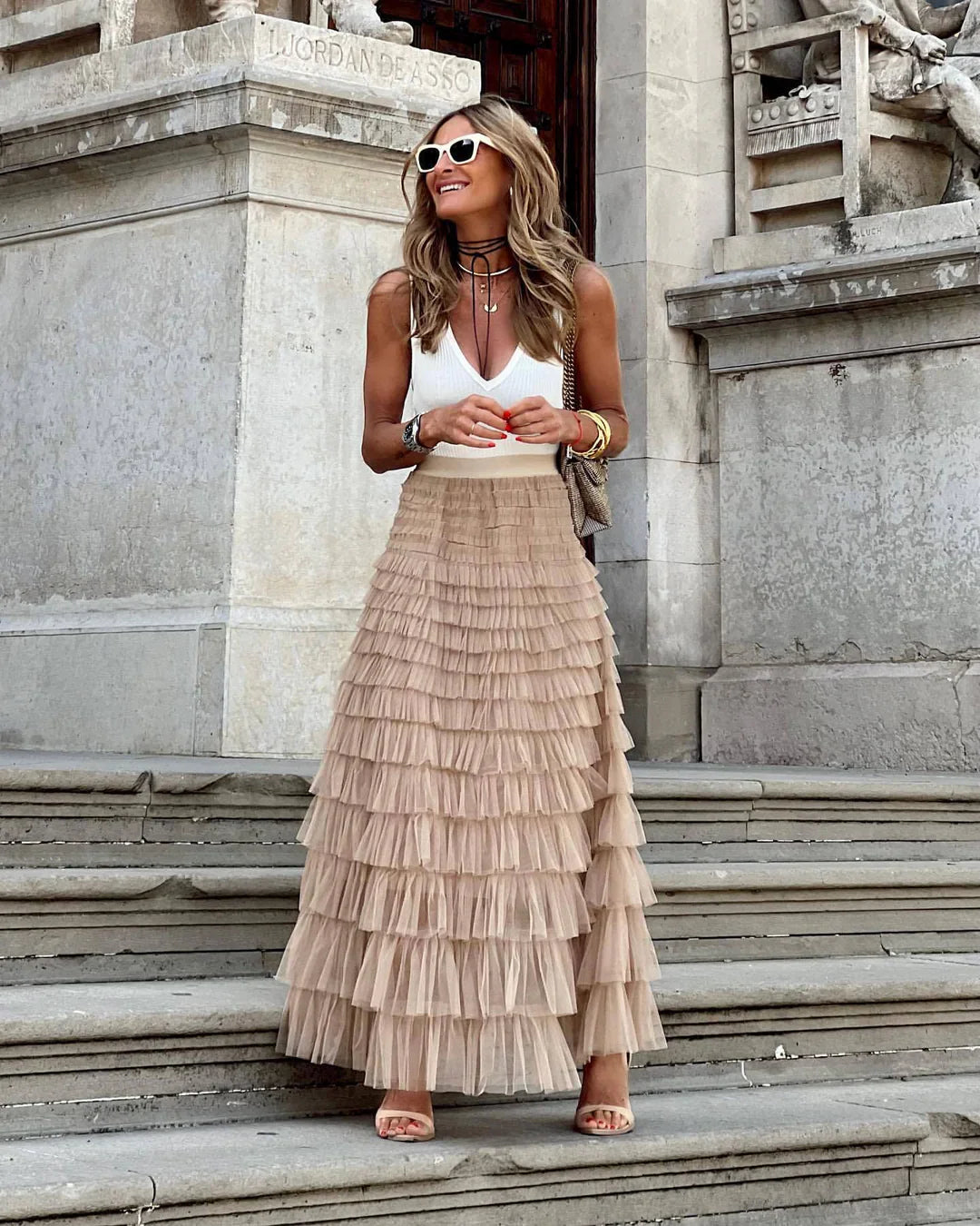 Maxi gonna in tulle