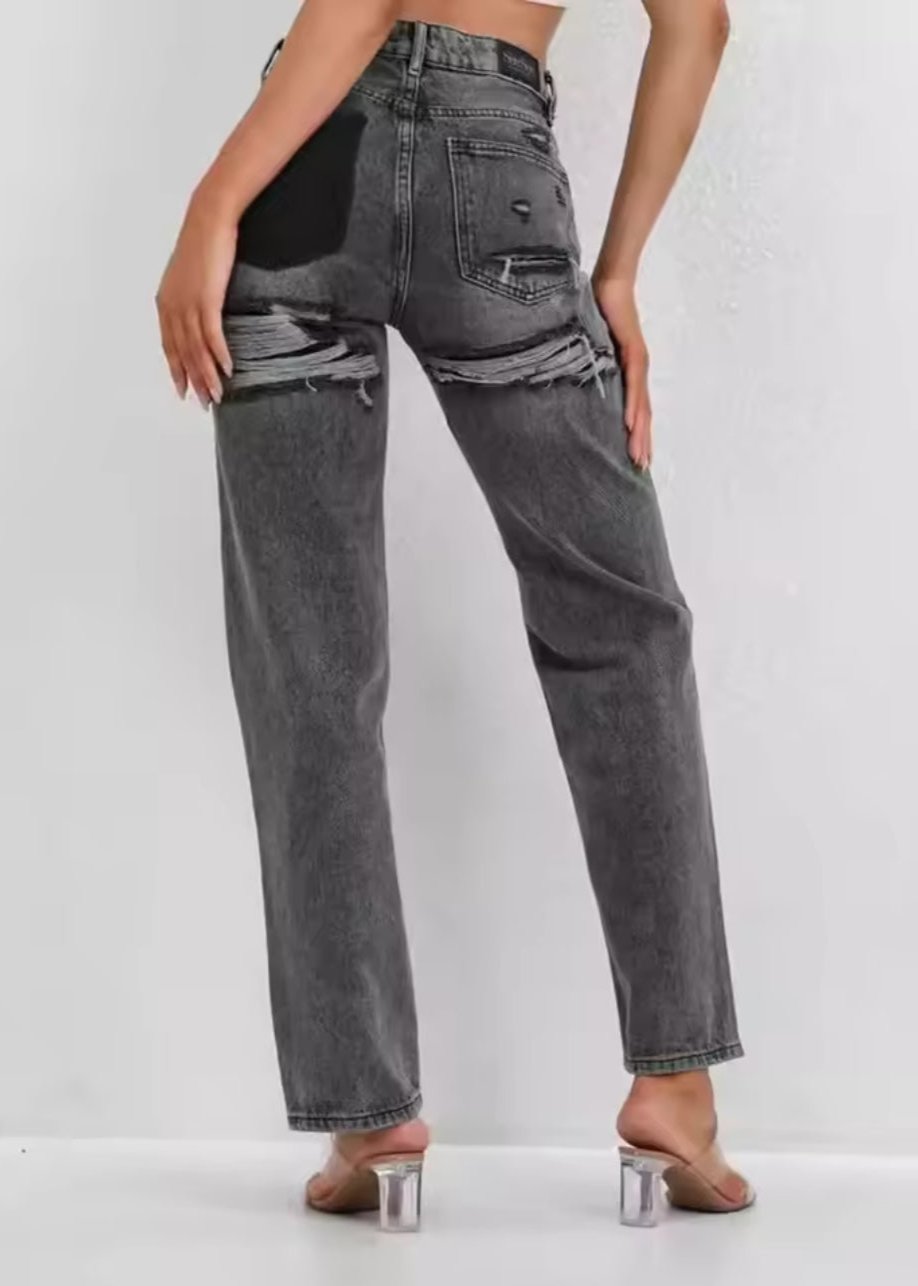Jeans strappati vintage da donna