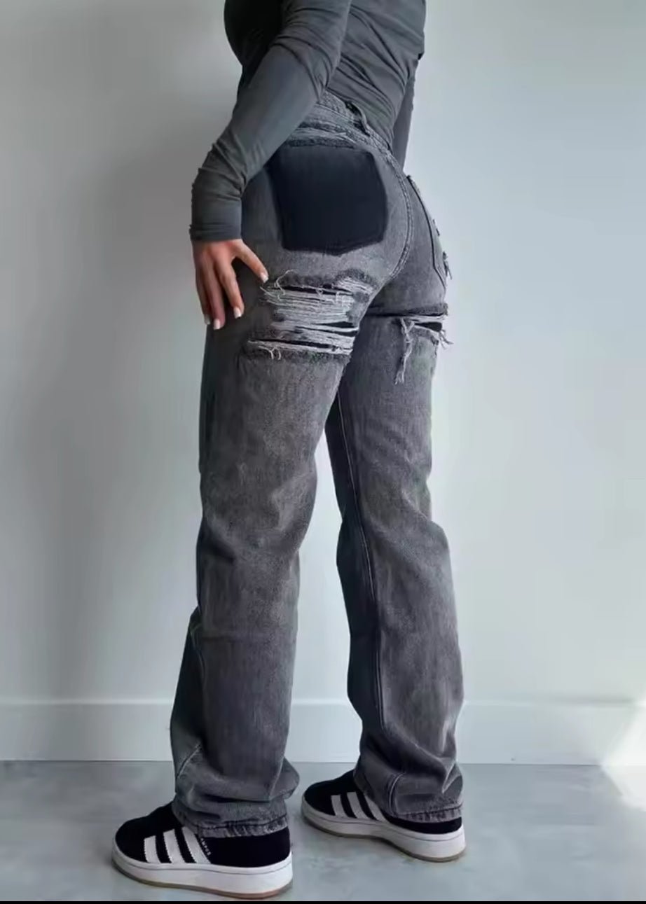 Jeans strappati vintage da donna