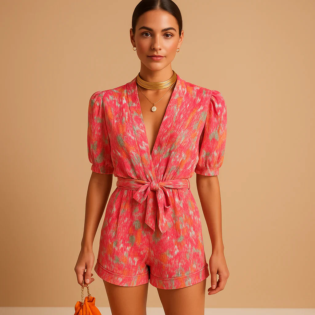 Look estivo giocoso con maniche a sbuffo