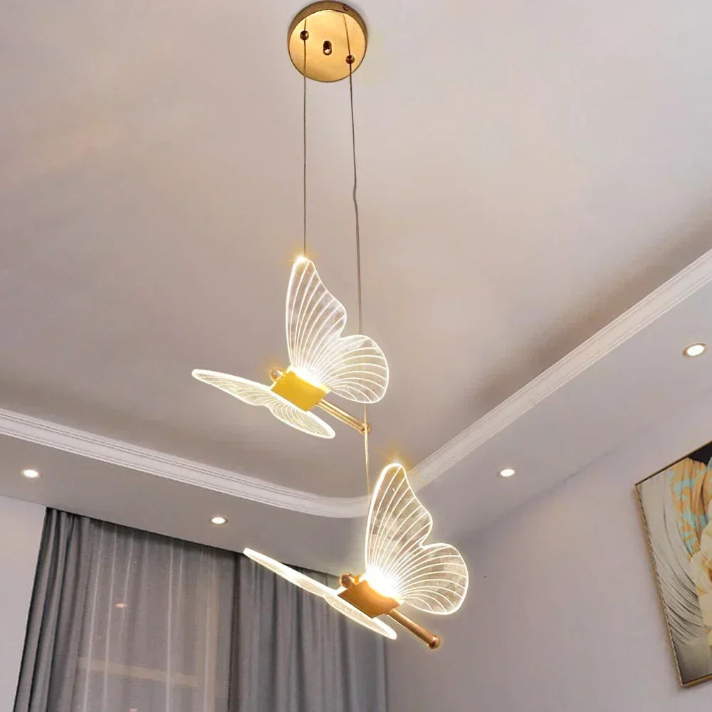 Lampada a sospensione a farfalla a LED magica