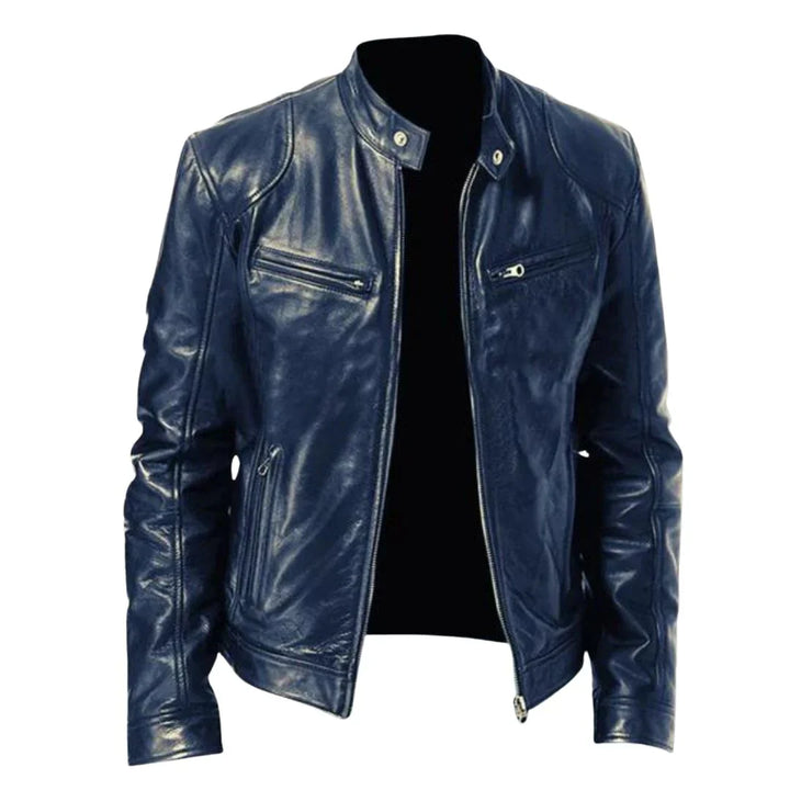 Giacca di pelle classica da uomo