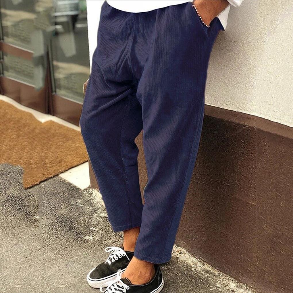 Pantaloni da uomo – Velluti a coste casual per tutti i giorni