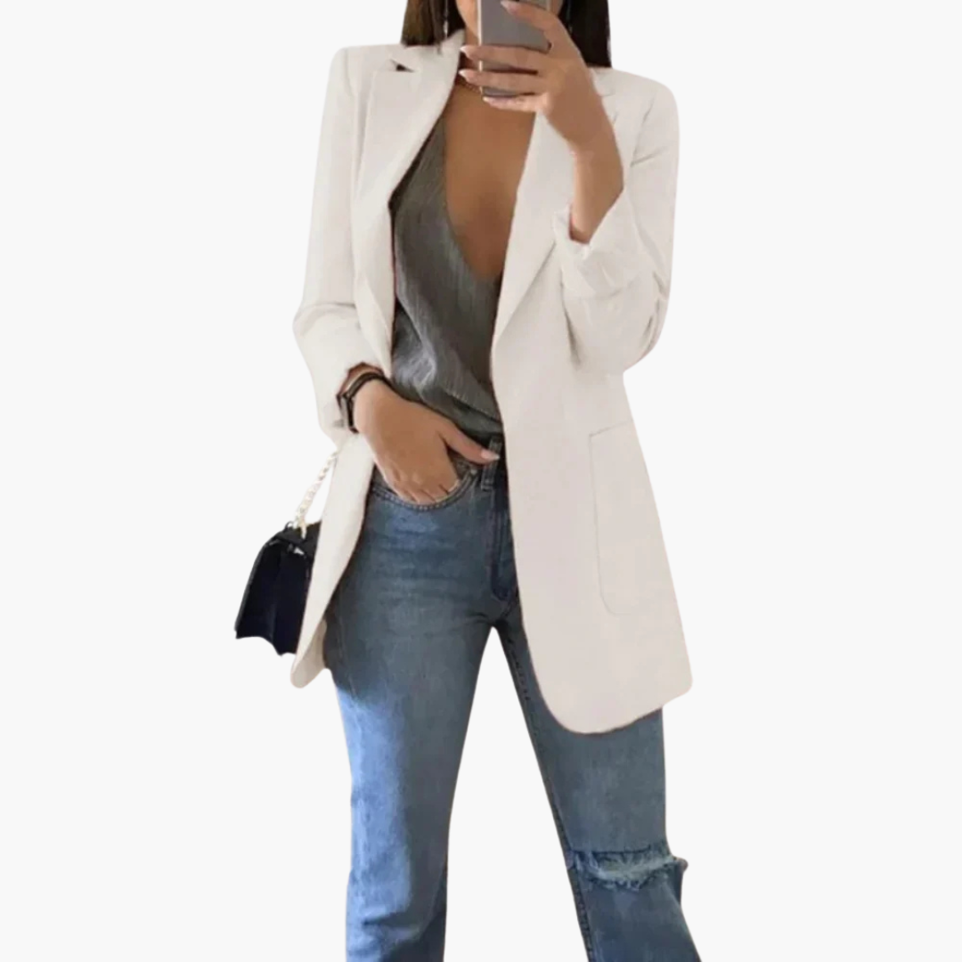 Elise - Blazer Lungo Slim Fit per Donna