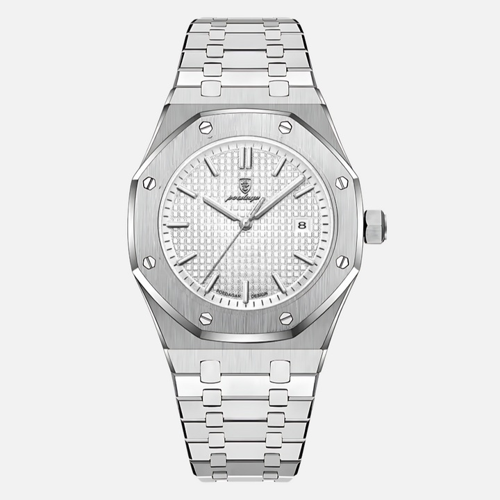 Elegante orologio da uomo in acciaio inossidabile