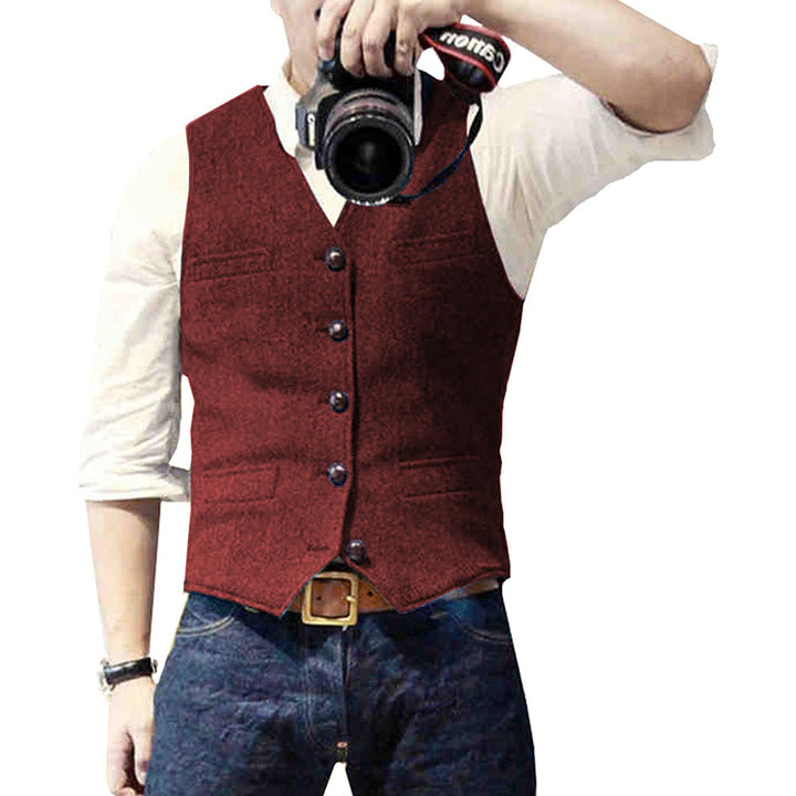 Gilet in denim da uomo