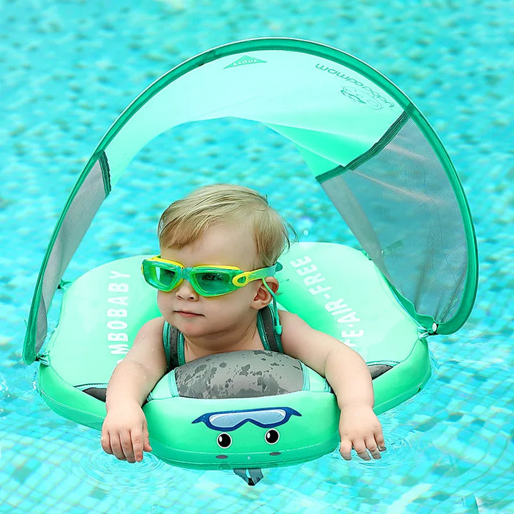 Anello da nuoto per bambini e ragazzi con parasole