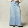 Gonna in denim dritta a vita alta