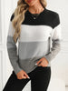 LunaKnits - Maglione Lavorato a Maglia con Collo Rotondo e Maniche Lunghe