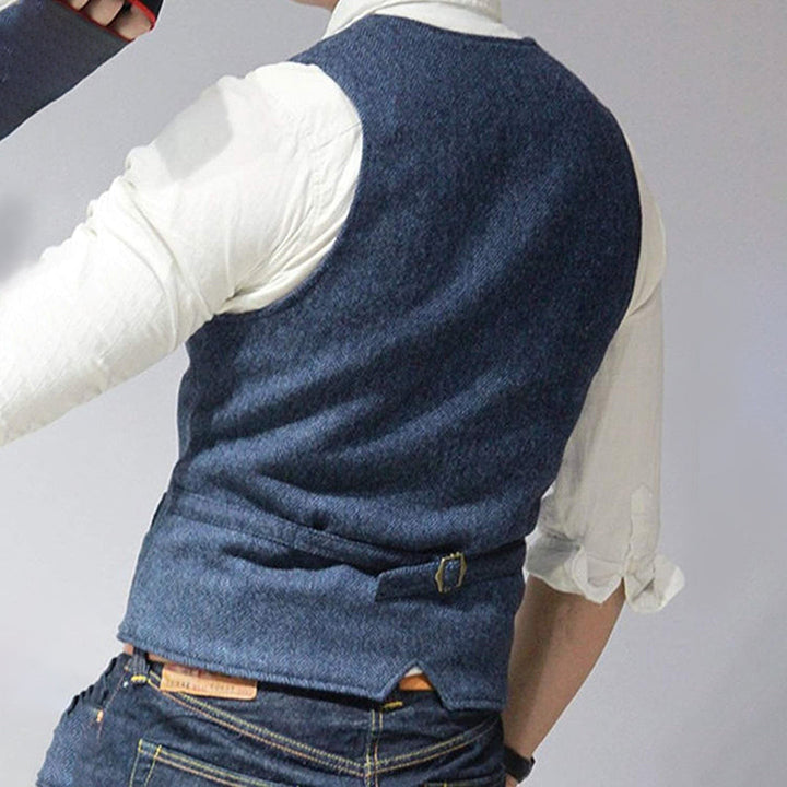 Gilet in denim da uomo