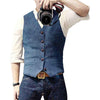 Gilet in denim da uomo