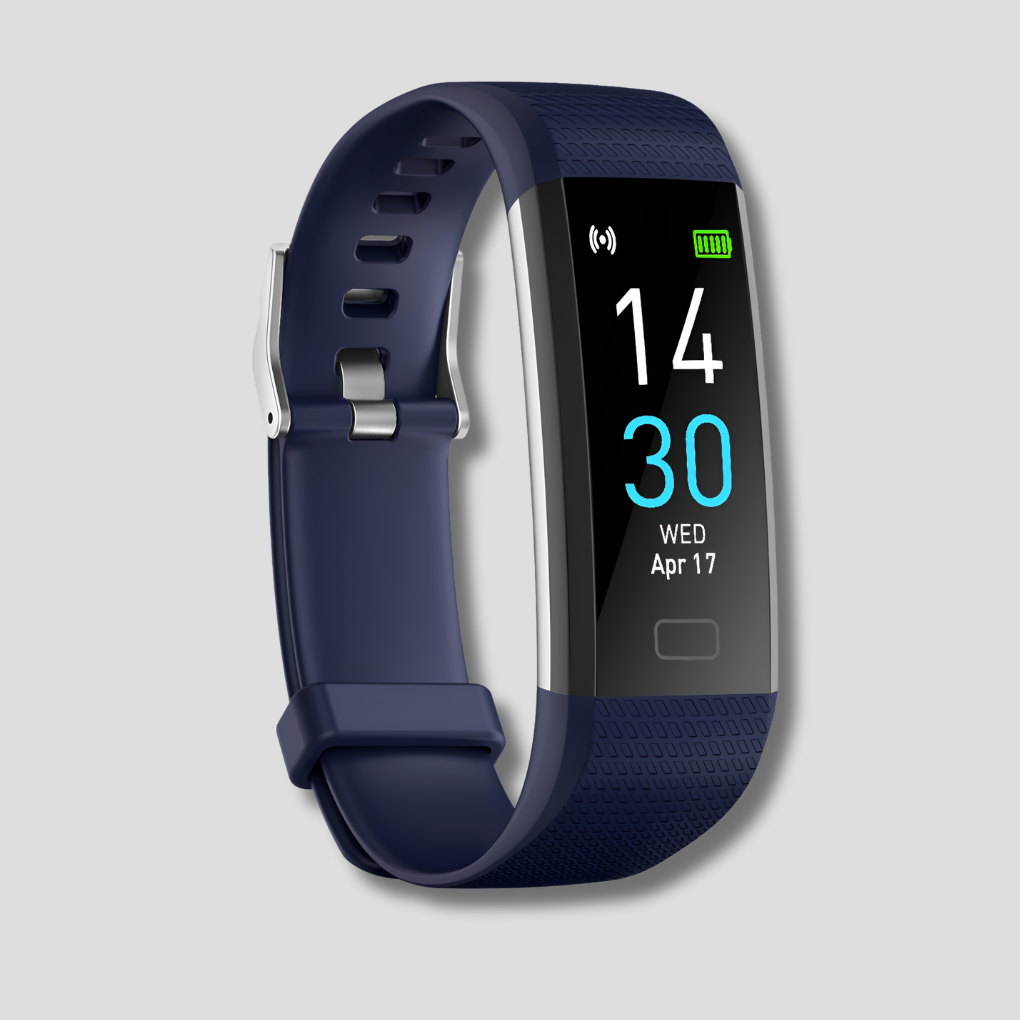 Orologio intelligente con monitor della pressione sanguigna e frequenza cardiaca