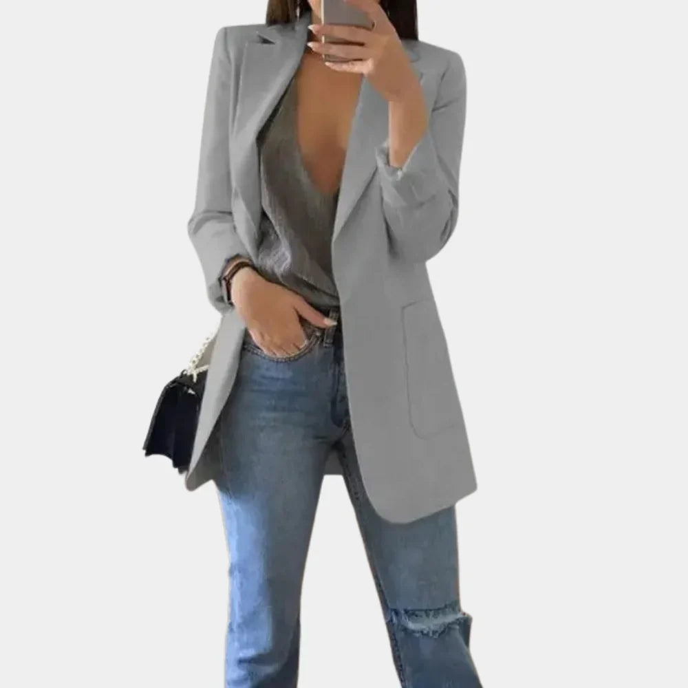 Elise - Blazer Lungo Slim Fit per Donna