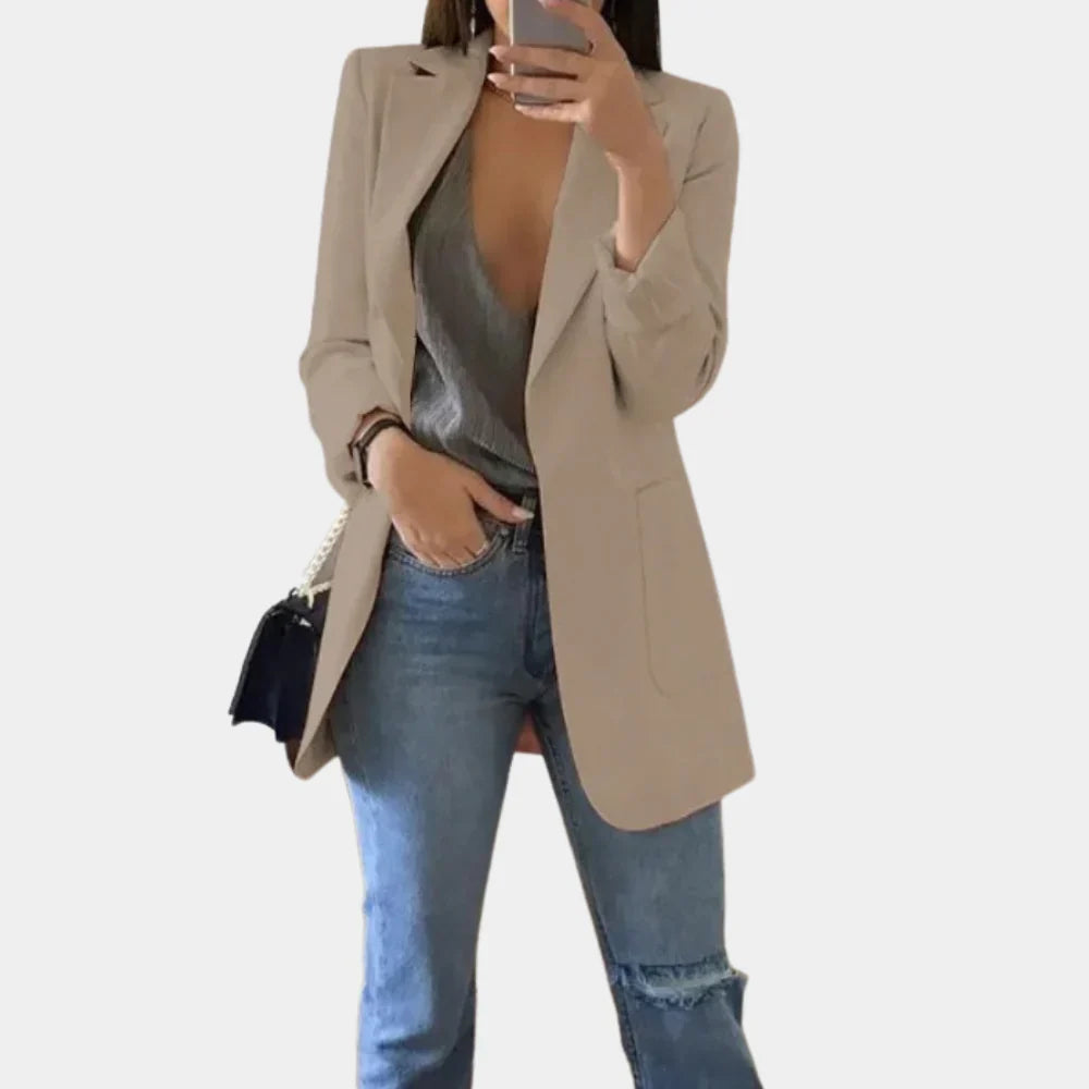 Elise - Blazer Lungo Slim Fit per Donna