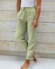 Pantaloni casual in lino da donna