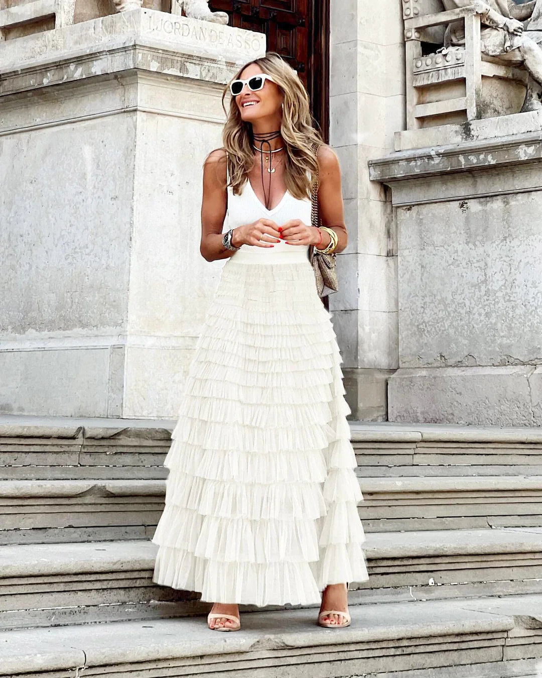 Maxi gonna in tulle