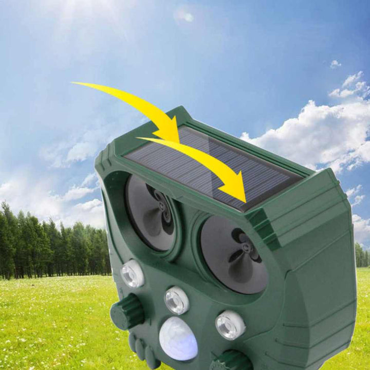 Repellente ad ultrasuoni per gatti, cani, volpi e ratti