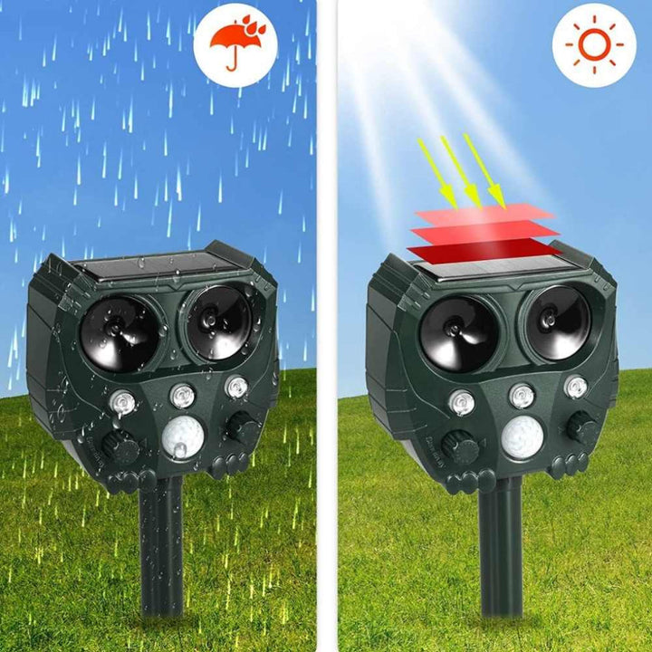 Repellente ad ultrasuoni per gatti, cani, volpi e ratti