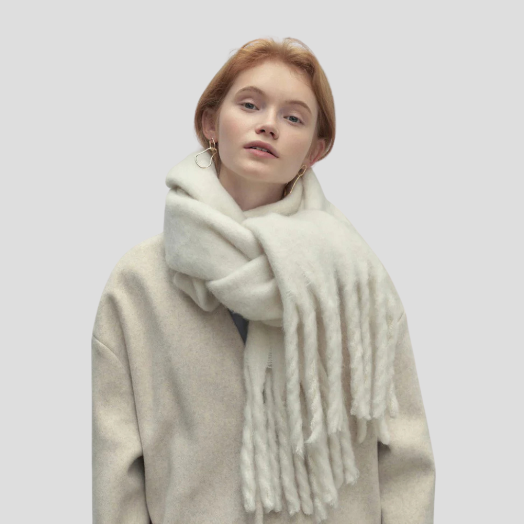 Sciarpa con nappe da donna