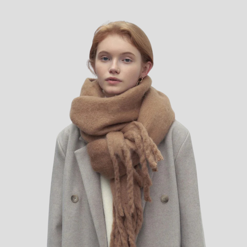 Sciarpa con nappe da donna