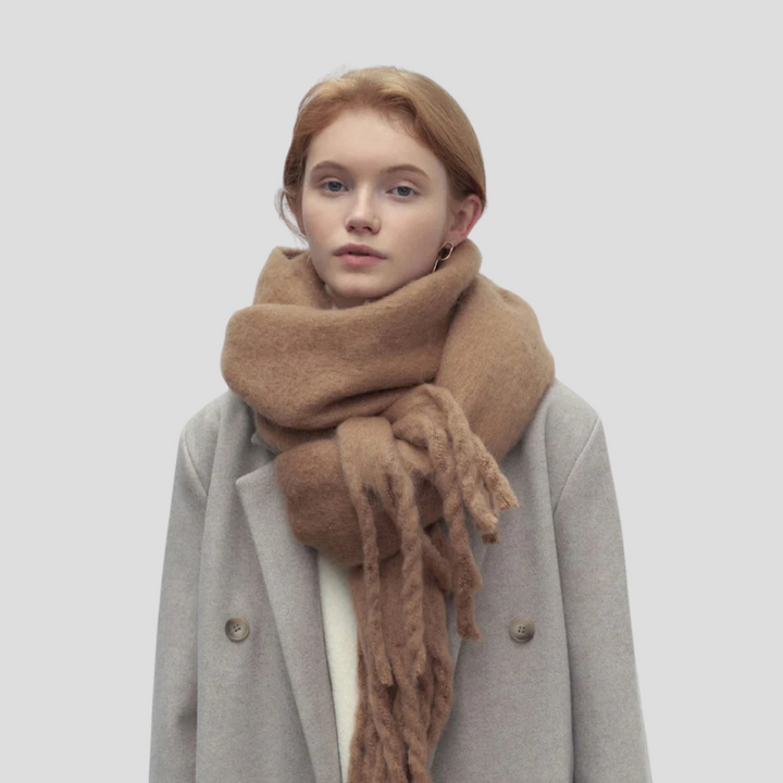 Sciarpa con nappe da donna