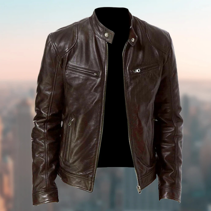 Giacca in pelle da uomo – Design elegante