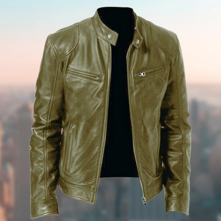 Giacca in pelle da uomo – Design elegante