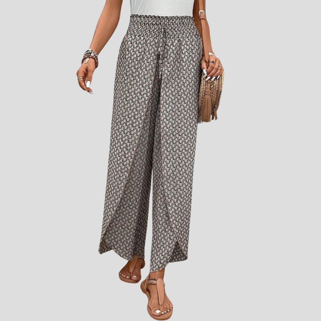 Pantaloni con stampa geometrica moderna